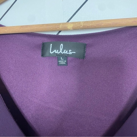 Lulus Purple Shift Dress with Split Sleeves - Size Large - Picture 3 of 8